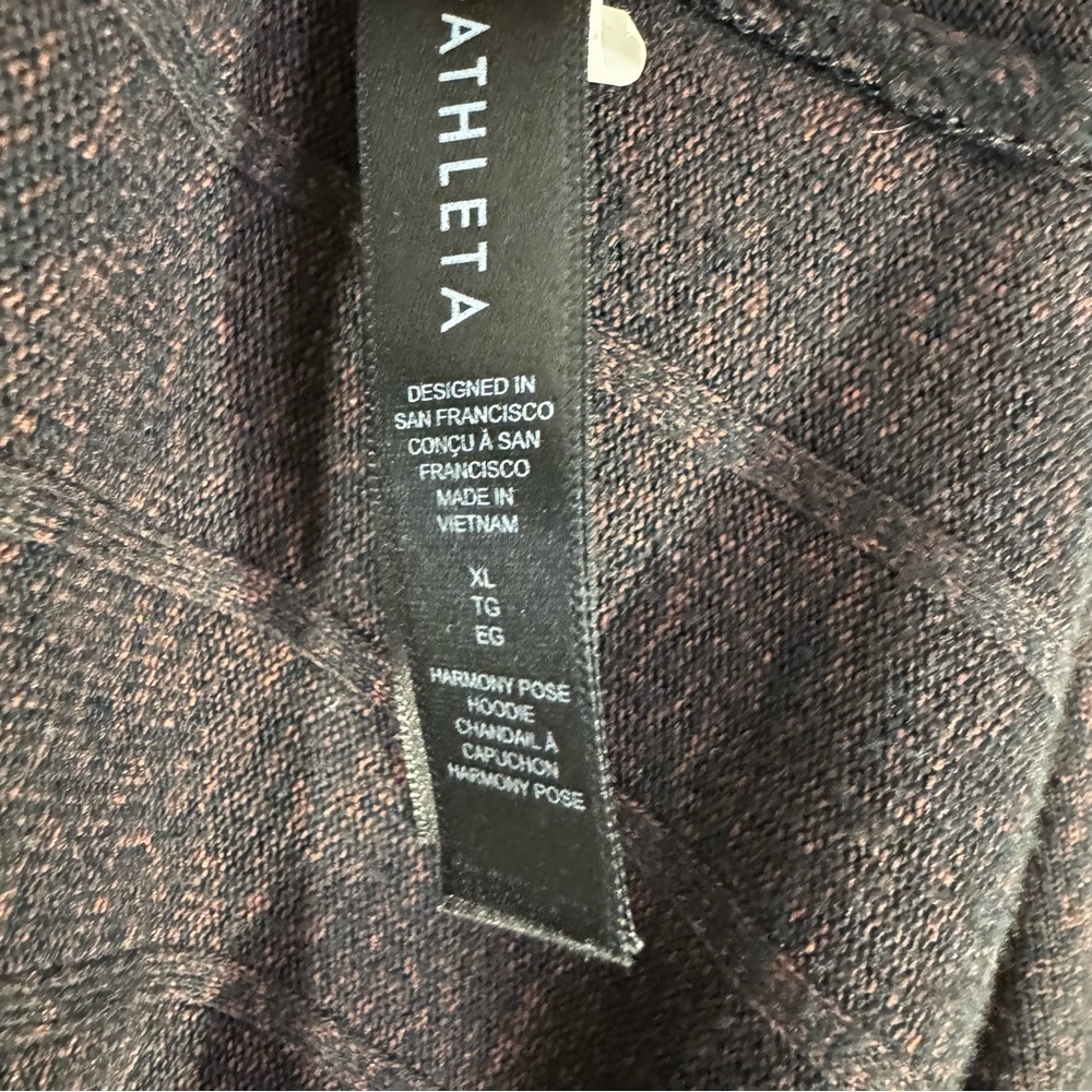 Athleta Harmony Hooded boxy ribbed top Mahogany - Picture 8 of 9